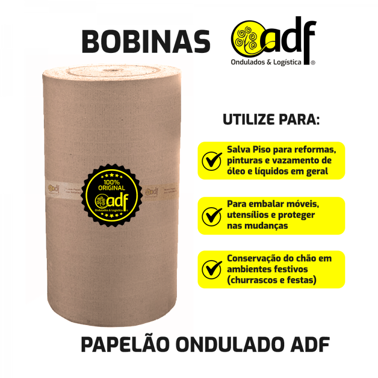 Bobina de Papelão Ondulado ADF 0,40m x 30m